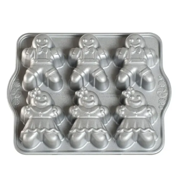 NORDIC WARE Moule à Gâteaux Bonhommes Pain d'Épices (x6) Silver Best