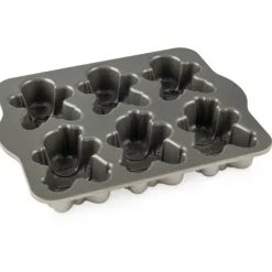 NORDIC WARE Moule à Gâteaux Bonhommes Pain d'Épices (x6) Silver Best