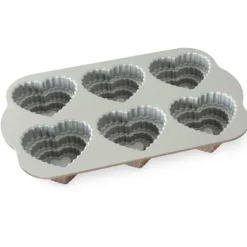 NORDIC WARE Moule à Gâteaux Cœurs à Étages (x6) Toffee New