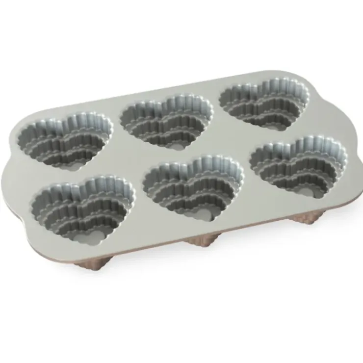 NORDIC WARE Moule à Gâteaux Cœurs à Étages (x6) Toffee New
