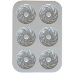 NORDIC WARE Moule à Gâteaux Donuts Torsadés (x6) Pro Cast Hot