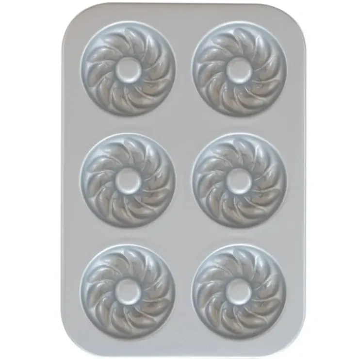 NORDIC WARE Moule à Gâteaux Donuts Torsadés (x6) Pro Cast Hot