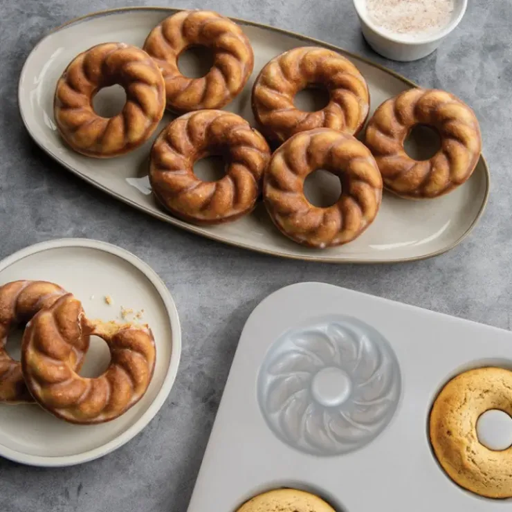 NORDIC WARE Moule à Gâteaux Donuts Torsadés (x6) Pro Cast Hot