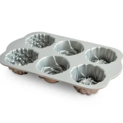 NORDIC WARE Moule à Gâteaux Fleurs (x6) Toffee