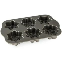 NORDIC WARE Moule à Gâteaux Flocons de Neige (x6) Silver Clearance