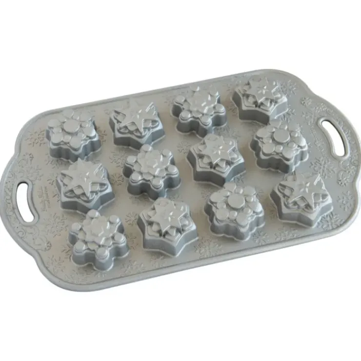 NORDIC WARE Moule à Gâteaux Flocons de Neige (x12) Silver Sale