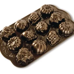 NORDIC WARE Moule à Gâteaux Gourmandises d'Automne (x12) Bronze Outlet
