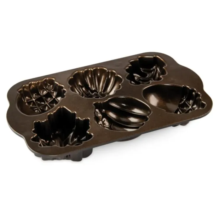 NORDIC WARE Moule à Gâteaux Gourmandises d'Automne (x6) Bronze Hot
