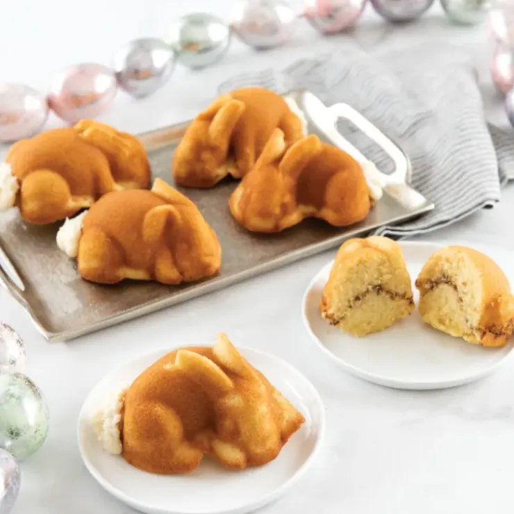 NORDIC WARE Moule à Gâteaux Lapins (x6) Toffee Discount