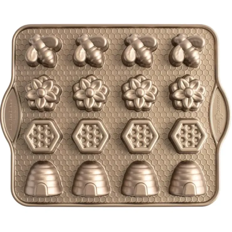 NORDIC WARE Moule à Gâteaux Monde des Abeilles (x16) Toffee Clearance