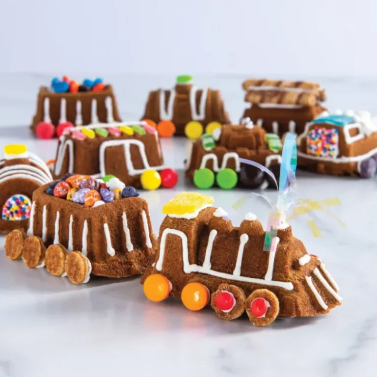 NORDIC WARE Moule à Gâteaux Petit Train (x9) Pro Cast Discount