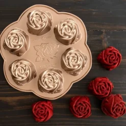 NORDIC WARE Moule à Gâteaux Roses (x6) Toffee Hot