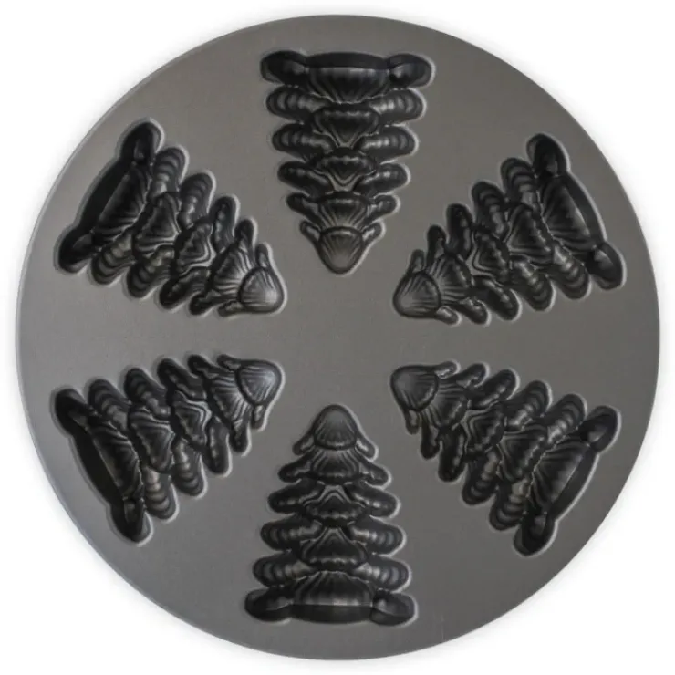 NORDIC WARE Moule à Gâteaux Sapins (x6) Silver