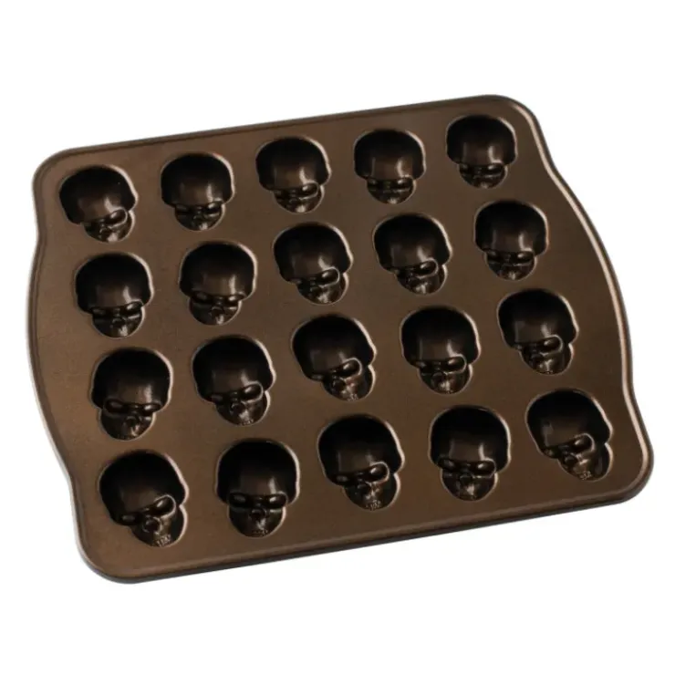 NORDIC WARE Moule à Gâteaux Têtes de Mort (x20) Bronze Hot