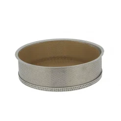 DE BUYER Moule à Manqué Rond Inox Perforé Amovible Ø 24 cm x H 6,5 cm Outlet