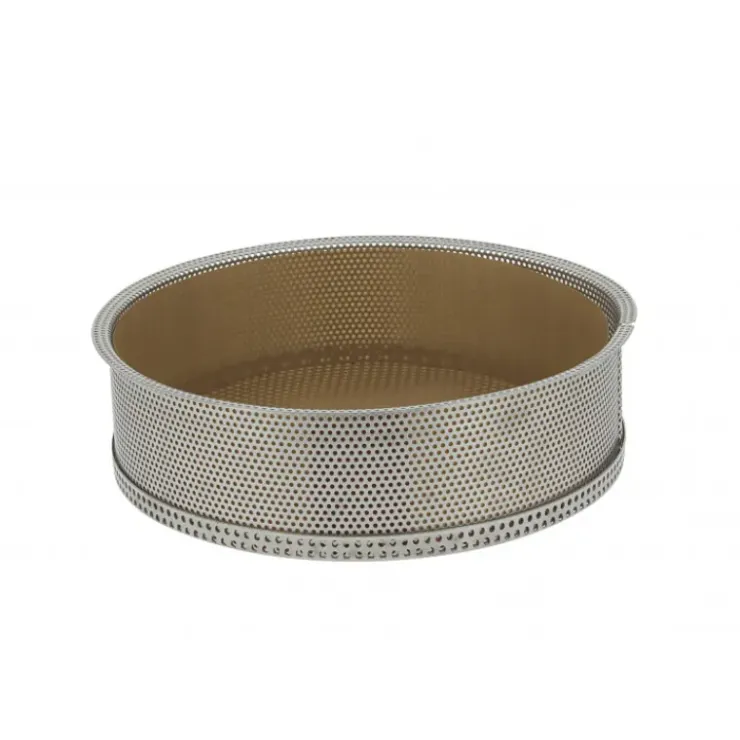 DE BUYER Moule à Manqué Rond Inox Perforé Amovible Ø 24 cm x H 6,5 cm Outlet
