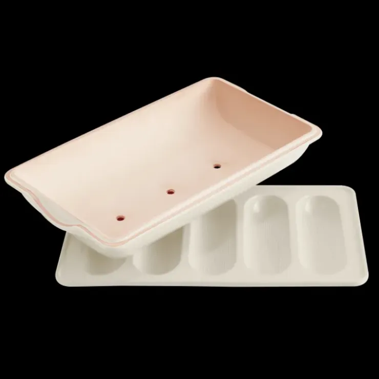 EMILE HENRY Moule à Mini-Baguettes en Céramique 39 cm Lin Hot