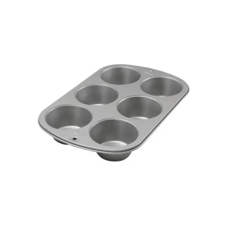 WILTON Moule à Muffins Aluminium 34 x 23 cm (x6)
