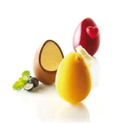 SILIKOMART Moule 5 Oeufs Silicone Ø 50 mm Discount
