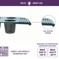MASTRAD Moule à Tarte Cannelée Silicone 28 cm Best