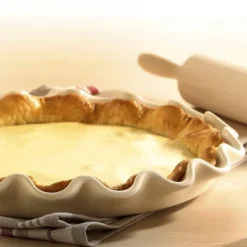 EMILE HENRY Moule à Tarte en Céramique Ø 33 cm Argile