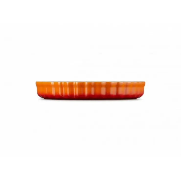 LE CREUSET Moule à Tarte en Céramique 28 cm Volcanique Hot