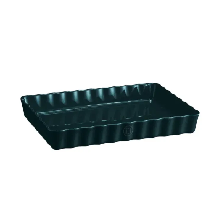 EMILE HENRY Moule à Tarte Rectangulaire en Céramique 33,5 x 24 cm Belle-Île Online