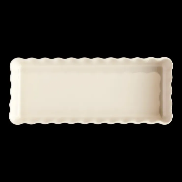 EMILE HENRY Moule à Tarte Rectangulaire en Céramique 15 x 36 cm Argile Online
