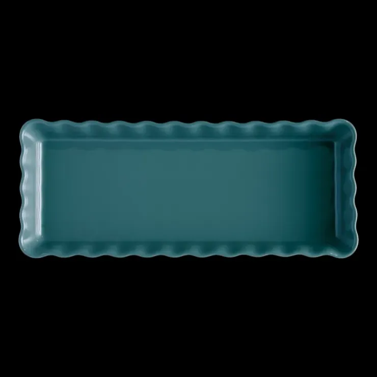 EMILE HENRY Moule à Tarte Rectangulaire en Céramique 15 x 36 cm Feu Doux