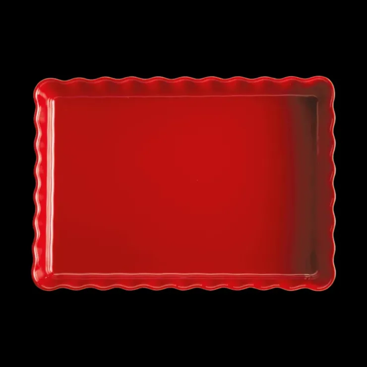 EMILE HENRY Moule à Tarte Rectangulaire en Céramique 33,5 x 24 cm Grand Cru Discount