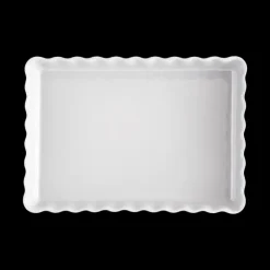EMILE HENRY Moule à Tarte Rectangulaire en Céramique 33,5 x 24 cm Farine