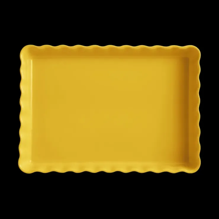 EMILE HENRY Moule à Tarte Rectangulaire en Céramique 33,5 x 24 cm Provence Sale