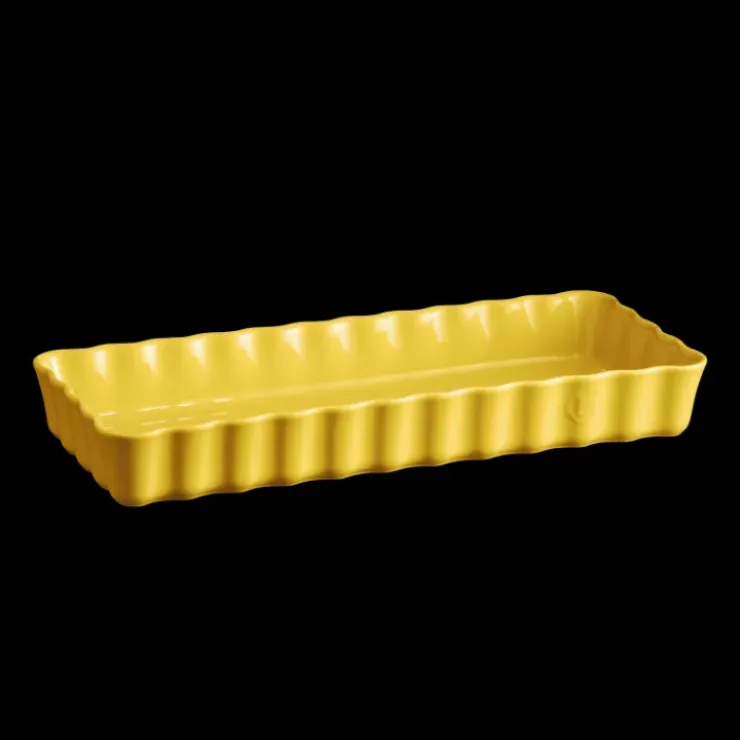 EMILE HENRY Moule à Tarte Rectangulaire en Céramique 15 x 36 cm Provence New