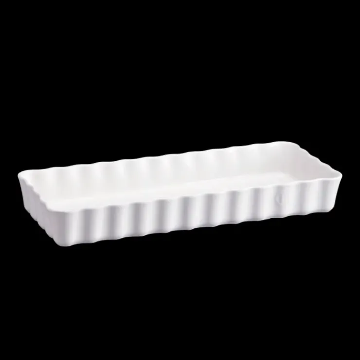 EMILE HENRY Moule à Tarte Rectangulaire en Céramique 15 x 36 cm Farine New