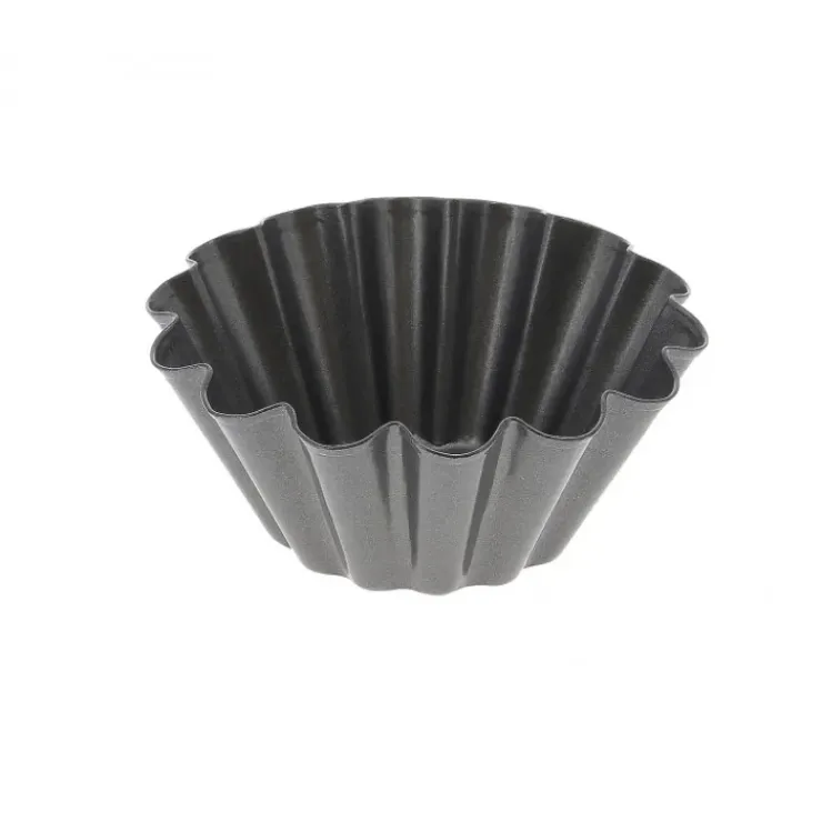 DE BUYER Moule Anti Adhésif Mini Brioche 14 côtes Ø 10 cm x H 4,5 cm Clearance