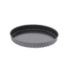 DE BUYER Moule Anti Adhésif Tarte Cannelée Droite Ø 28 cm x H 3 cm