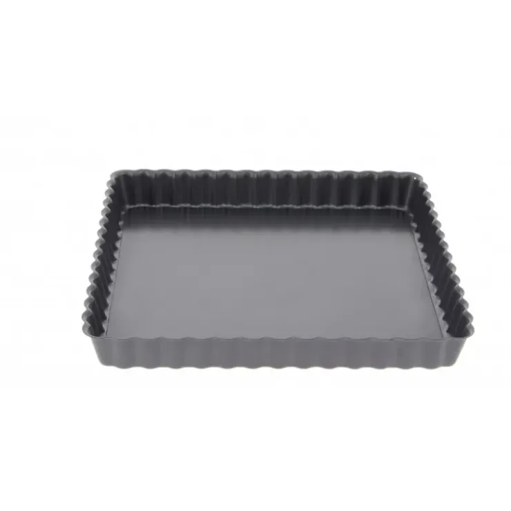 DE BUYER Moule Anti Adhésif Tarte Carrée Fond Amovible 18 cm x H 2,7 cm Online