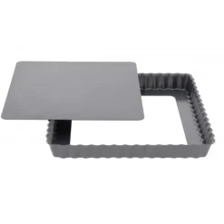DE BUYER Moule Anti Adhésif Tarte Carrée Fond Amovible 23 cm x H 2,7 cm Online