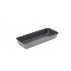 DE BUYER Moule Anti Adhésif Tarte Rectangle Fond Amovible 20 x 8 cm x H 2,7 cm Hot