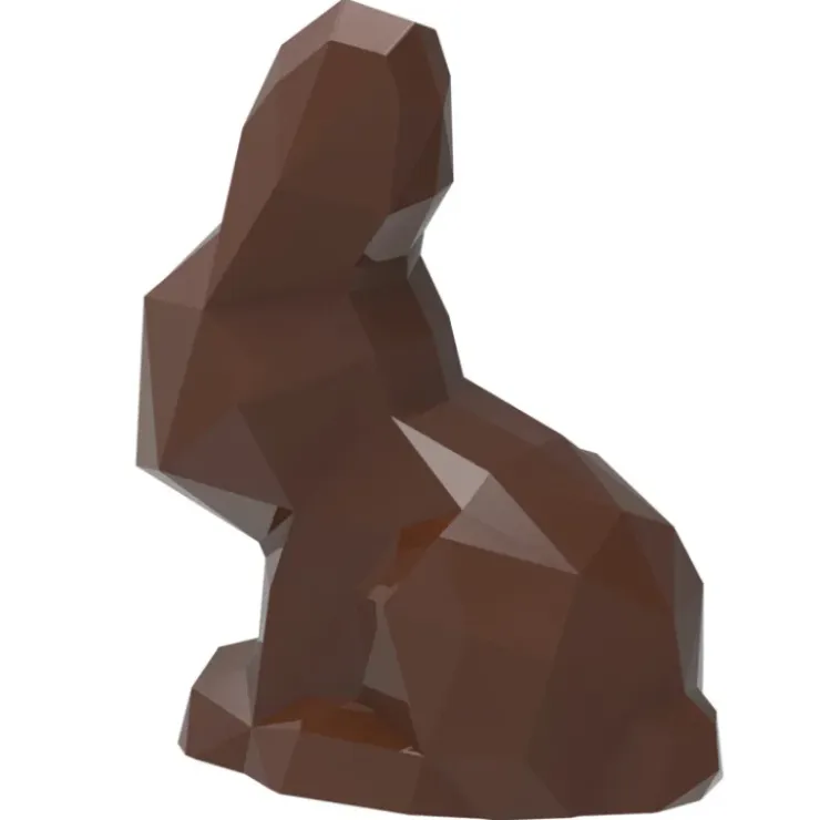 CHOCOLATE WORLD Moule Chocolat Aimanté Lapin Origami 17,5 cm New