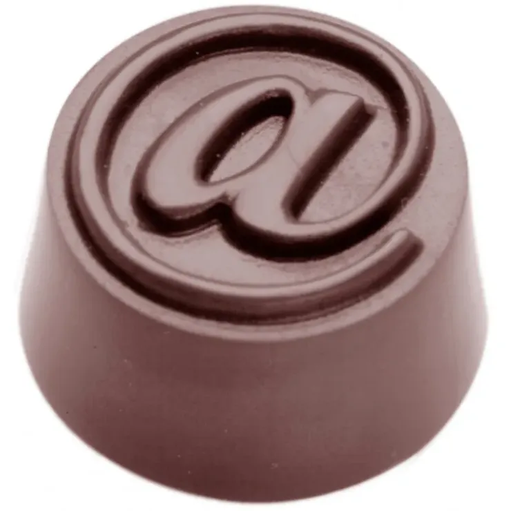 CHOCOLATE WORLD Moule Chocolat Arobase Ø 28 mm (x32) Discount
