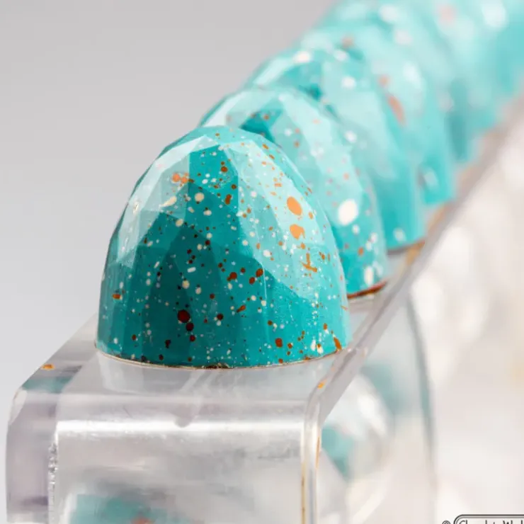 CHOCOLATE WORLD Moule Chocolat Balle à Facettes 2,6 cm (x24) Sale