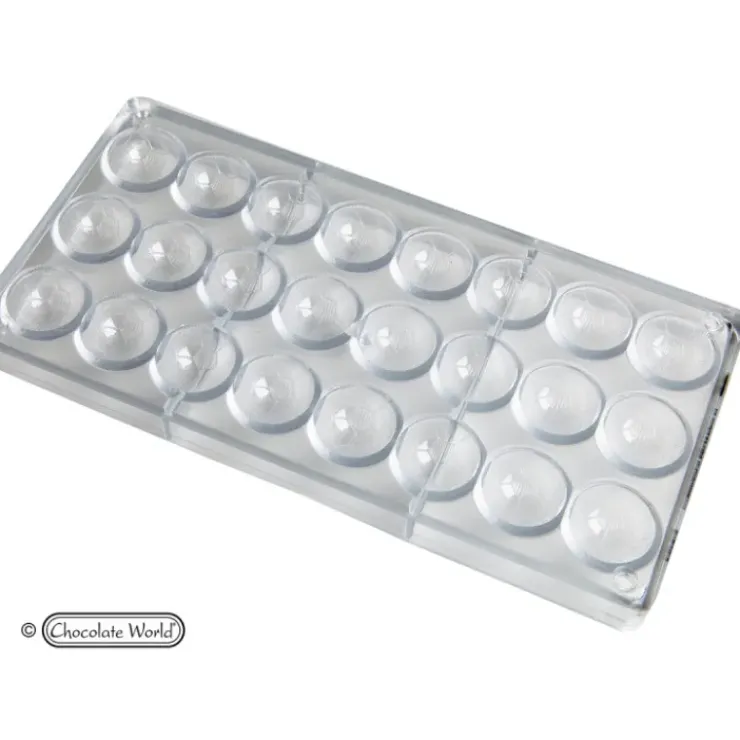 CHOCOLATE WORLD Moule Chocolat Ballon de Foot Ø 3 cm x H 1,5 cm (x24) Discount