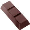 CHOCOLATE WORLD Moule Chocolat Barre 3 Carrés (x15) New