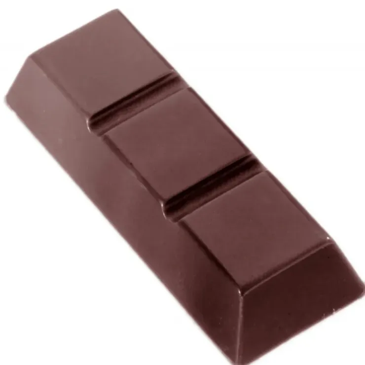 CHOCOLATE WORLD Moule Chocolat Barre 3 Carrés (x15) New