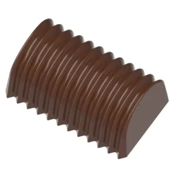 CHOCOLATE WORLD Moule Chocolat Bûche Plissée 35,5 mm (x24) Best