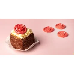 Chocolat Form Moule Chocolat Caraque Rose 4,5 cm (x10) New
