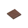 Chocolat Form Moule Chocolat Carré avec Rayures 7,5 cm (x3) Hot