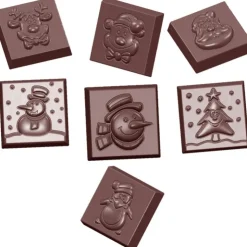 CHOCOLATE WORLD Moule Chocolat Carré Figurines de Noël (x21) Clearance
