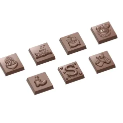 CHOCOLATE WORLD Moule Chocolat Carré Motifs Noël (x21) Clearance